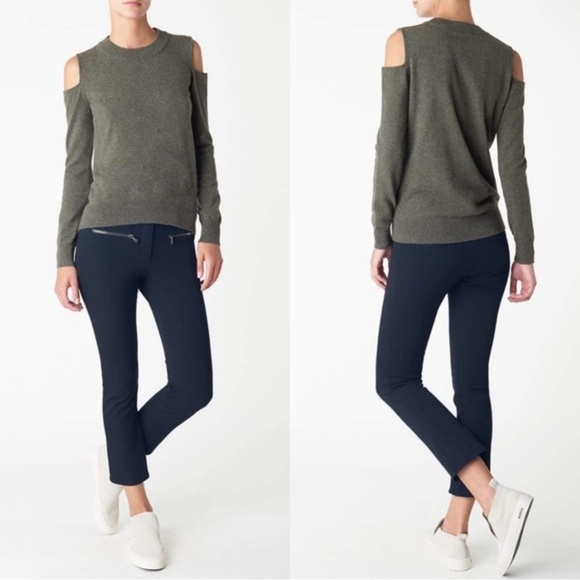 Veronica Beard Metro Cropped Kick Flare Pant in Dark Navy Women Size 6‎ - Picture 2 of 11